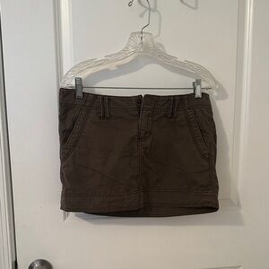 Express Brown Mini Skirt